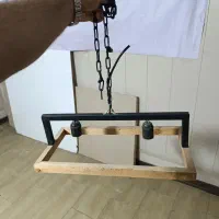 لوستر چوب و فلز