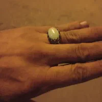 انگشتر نقره گوهر شب چراغ
