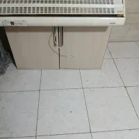 کابینت فلزی با در ام دی اف همراه با هود