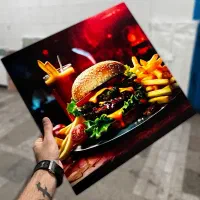 تابلو پی وی سی فست فود