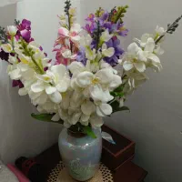 گل با گلدان ۱۰ شاخه