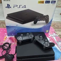 پلی استیشن 4 اسلیم و 2 دسته اورجینال به شرط