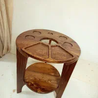 میز قلیان چوب روس و گردو