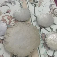ظرف نقره با قلم کاری شده و قدیمی