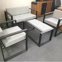 مبل f20 نیمست اداری میز مدرن و صندلی چرخدار