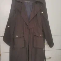 مانتو اسپرت کتان مشکی