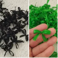 پاپیون سبز و مشکی آماده