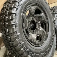 رینگ لاستیک افرودی ۶ پیچ تویوتا رنگ کوره ای