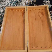 تخته نرد کهنه منبت کاری کار استاد بامهر