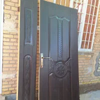 درب دولنگه چوبی درحدنو