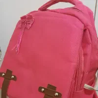 کوله پشتی دخترانه صورتی زیبا