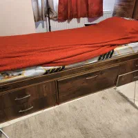 ست تخت خواب یک نفره MDF ۹۰ با تشک قیمت عالی
