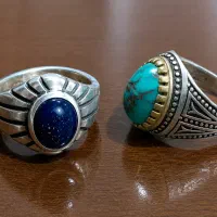 فیروزه نیشابور و دلربا دستساز نقره