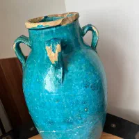 خمره قاجاری سفالی لعابدار