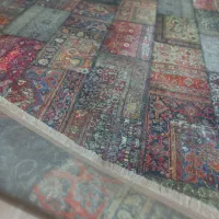 لول لول دوعدد ۴متری  محتشم کاشان ویه قالیچه۲متری