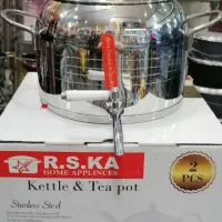 کتری وقوری استیل کف چدن شیردار RSK