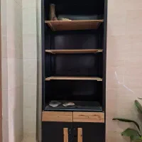 قفسه فلز و چوب