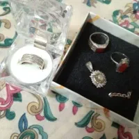 فروش انگشتر و گردنبند نقره 925
