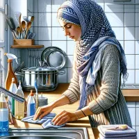 خانم جهت نظافت منزل