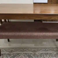 میز ناهار خوری۶ نفره (۲ عدد نیمکت  دونفره)