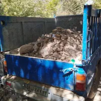 حمل نخاله ماسه نیسان کمپرسی وانت تلفنی ناخاله