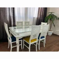 میز غذاخوری ۶نفره سفید