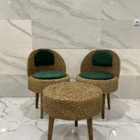 صندلی و میز حصیری