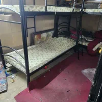 تخت خواب  دوطبقه با پله و تشک