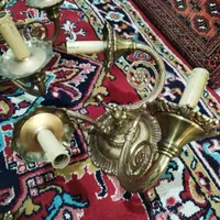 ۳ عدد لوستر برنزی ۶ و ۵ و ۳ شاخه سالم|لوستر و چراغ آویز|تهران, شمس‌آباد|دیوار