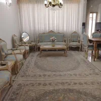 ست مبلمان ۹ نفره همراه با میزناهار خوری و ویترین