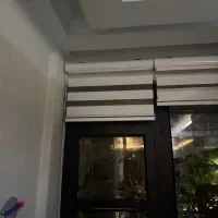 پرده زبرا سفید بسیار نو