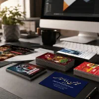 کارت ویزیت/تراکت/طراحی رایگان/کمترین قیمت/قم