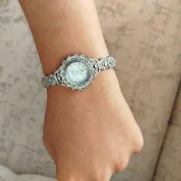 ساعت نقره زنانه