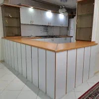 فروش کابینت دست دوم بهمراه سینک، شیر ظرفشویی و هود