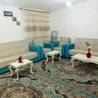 مبلمان تخت خواب شو هشت نفره با سه میز پذیرایی