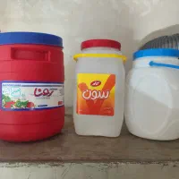 دبه ماستی ،  دبه آب بزرگ ،شیشه رب در فلزی و