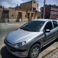 پژو 206رنگ نقره ایی