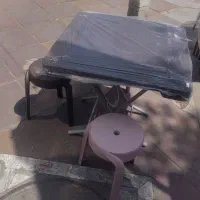 میز تاشو ناهارخوری مقاوم سه پایه فضای بیرون