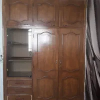 کمد دیواری درب چوبی در توری آلومینیوم