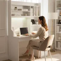 میز تحریر ساده و شلف دار