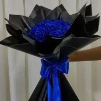 دسته گل روبانی باکسی، روبانی،ساده،شاین دار