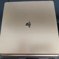 PS4 slim یک ترابایت ریجن ۱ رنگ گلد فول اکسسوری