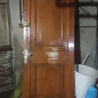 درب دو لنگه چوبی