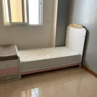 تخت کودک به همراه کشو و تشک
