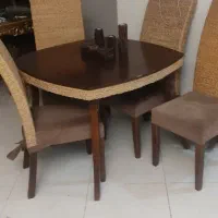 ست مبل راحتی و نهار خوری حصیری خاص
