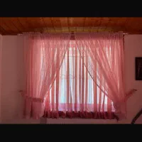 ۳ عدد پرده اتاق در حد نو و چوب پرده