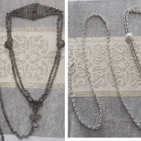 زیرخاکی زنجیر دزفولی نقره عتیقه قاجاری اسب آنتیک