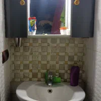 روشویی همراه با باکس آینه