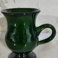 لیوان سفالی لعاب دار
