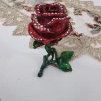 جای جواهری گل رز اورجینال وارداتی سنگین برنز